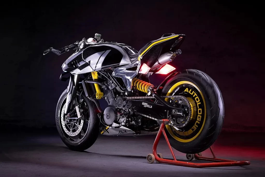 Royal Enfield Guerrilla Concept prototype showcasing modern roadster styling