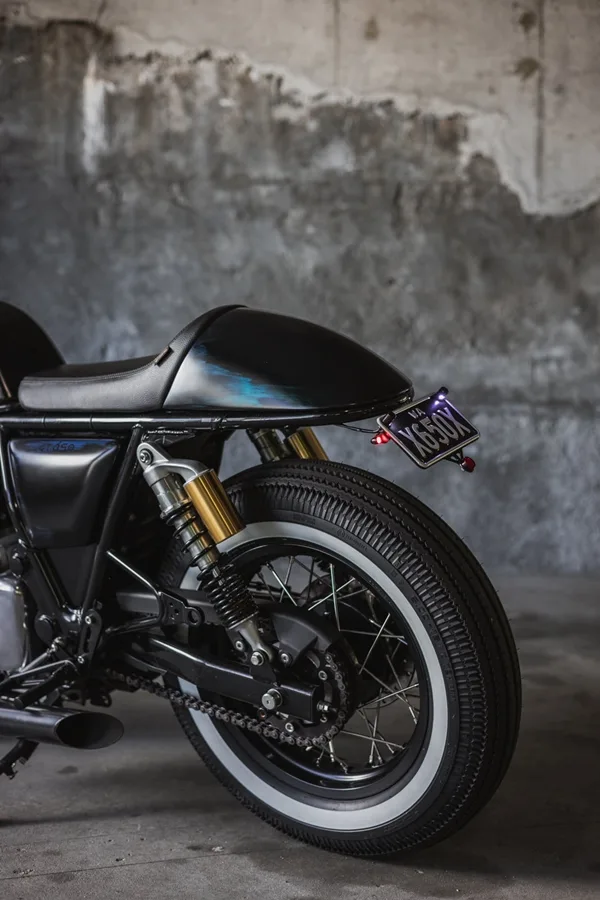 Custom Royal Enfield Continental GT 650 café racer by Rogue Motorcycles Australia with minimalist design and classic café racer styling