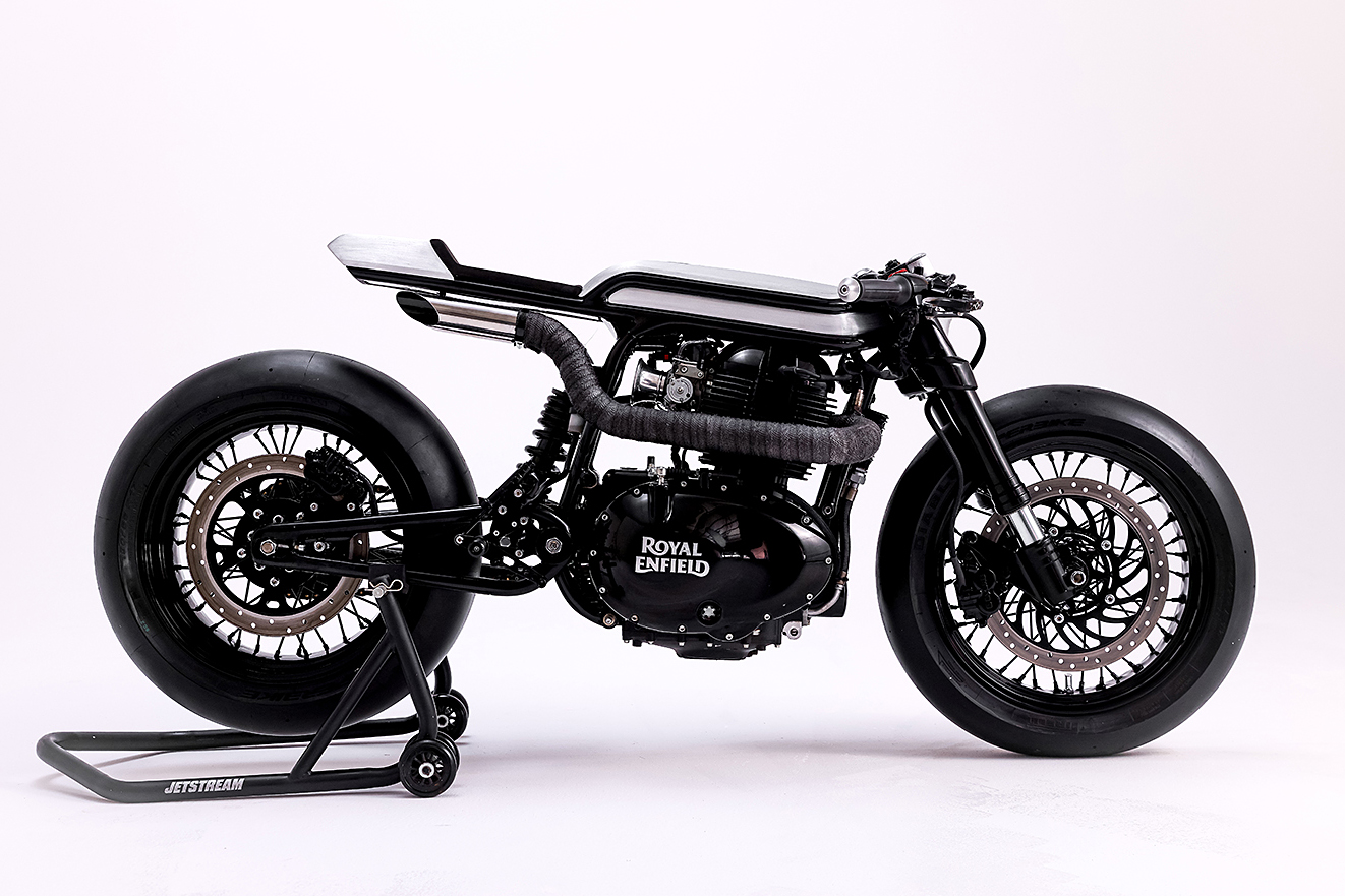 Jetstream modified Shotgun 650 cafe racer build