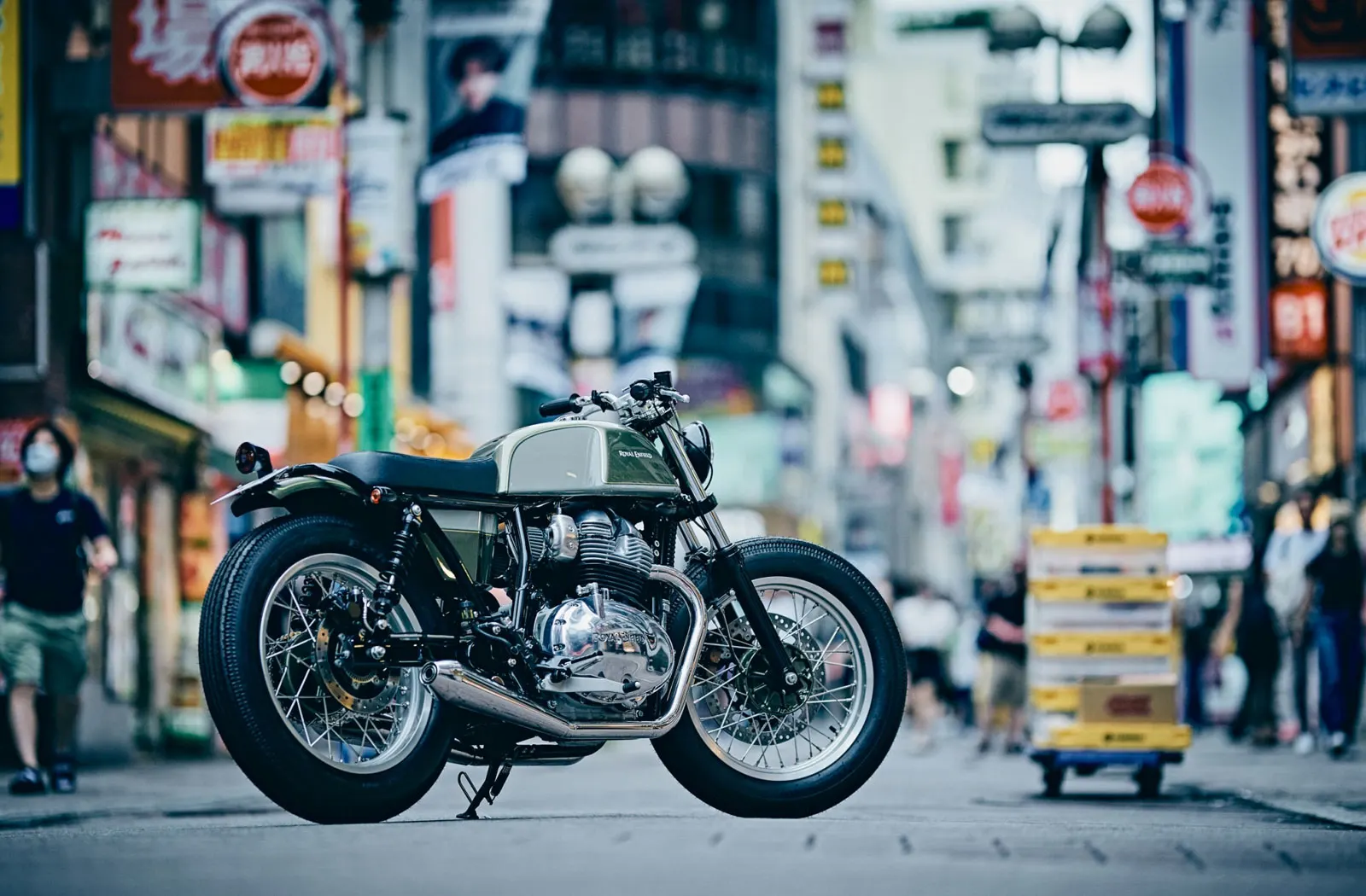 Wedge Continental GT 650 custom café racer with sharp modern styling based on Royal Enfield