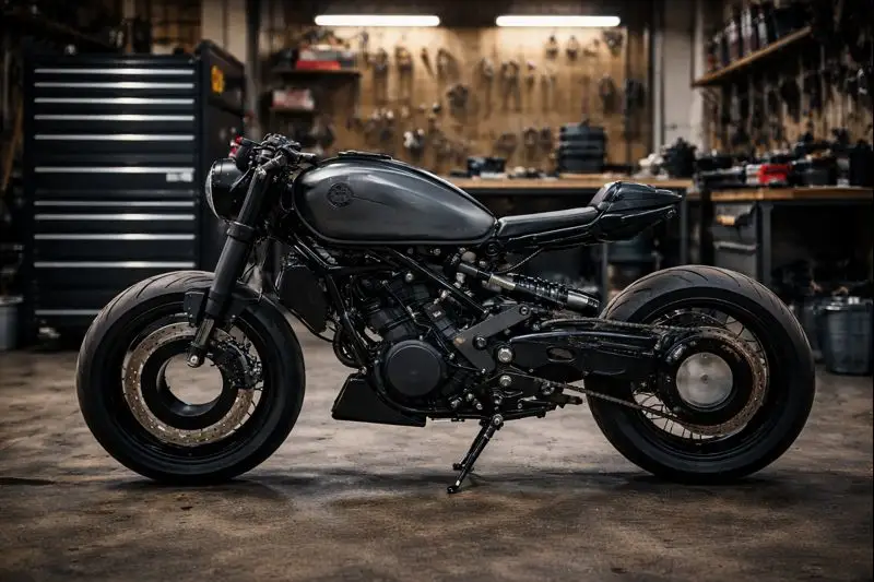 Royal Enfield Guerrilla 450 custom motorcycle named Gravity by Maratha Motorcycle