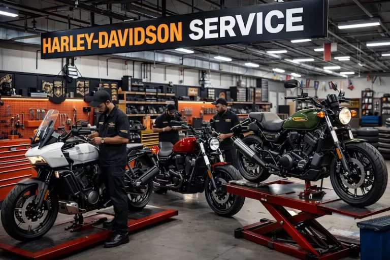 Harley Davidson motorcycle service showing maintenance cost and oil change in India