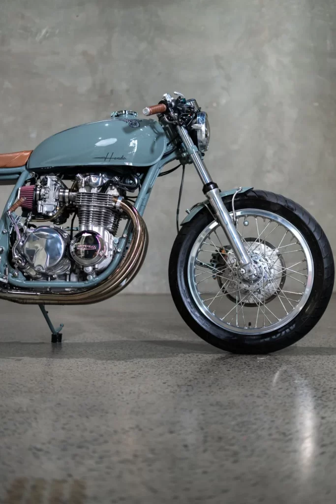 Purpose Built Moto Honda CB550 custom cafe racer motorcycle