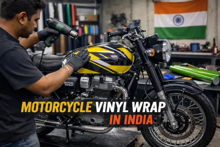 Motorcycle Vinyl Wrap in India price in year 2026