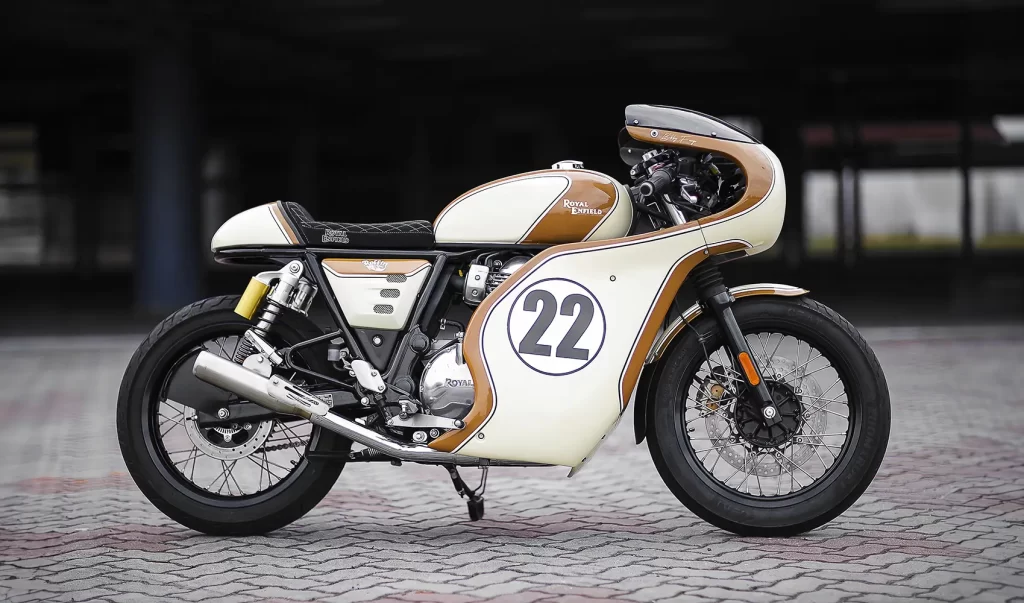 Royal Enfield Interceptor 650 café racer photographed in Malaysia