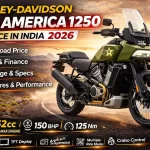 Harley Davidson Pan America 1250 price in India 2026 featured image showing adventure motorcycle with Revolution Max engine, on road price, EMI, specs and features