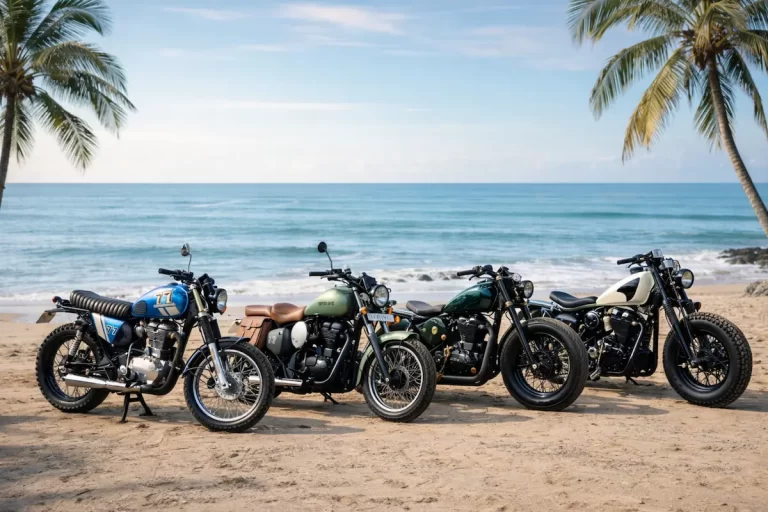 Royal Enfield Classic custom build cafe racer bobber scrambler India