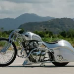 Royal Enfield Phoenix custom motorcycle by AMS Garage at Kustomfest Indonesia 2024