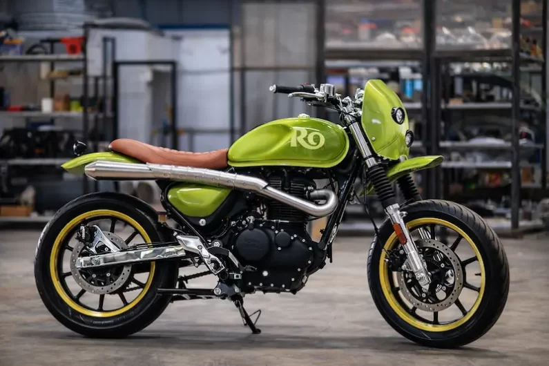 Royal Enfield KONYAK scrambler by J&D Custom Co based on Royal Enfield Hunter 350