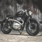 Royal Enfield Interceptor 650 cafe racer custom build by Zeus Custom Prime Project full side view